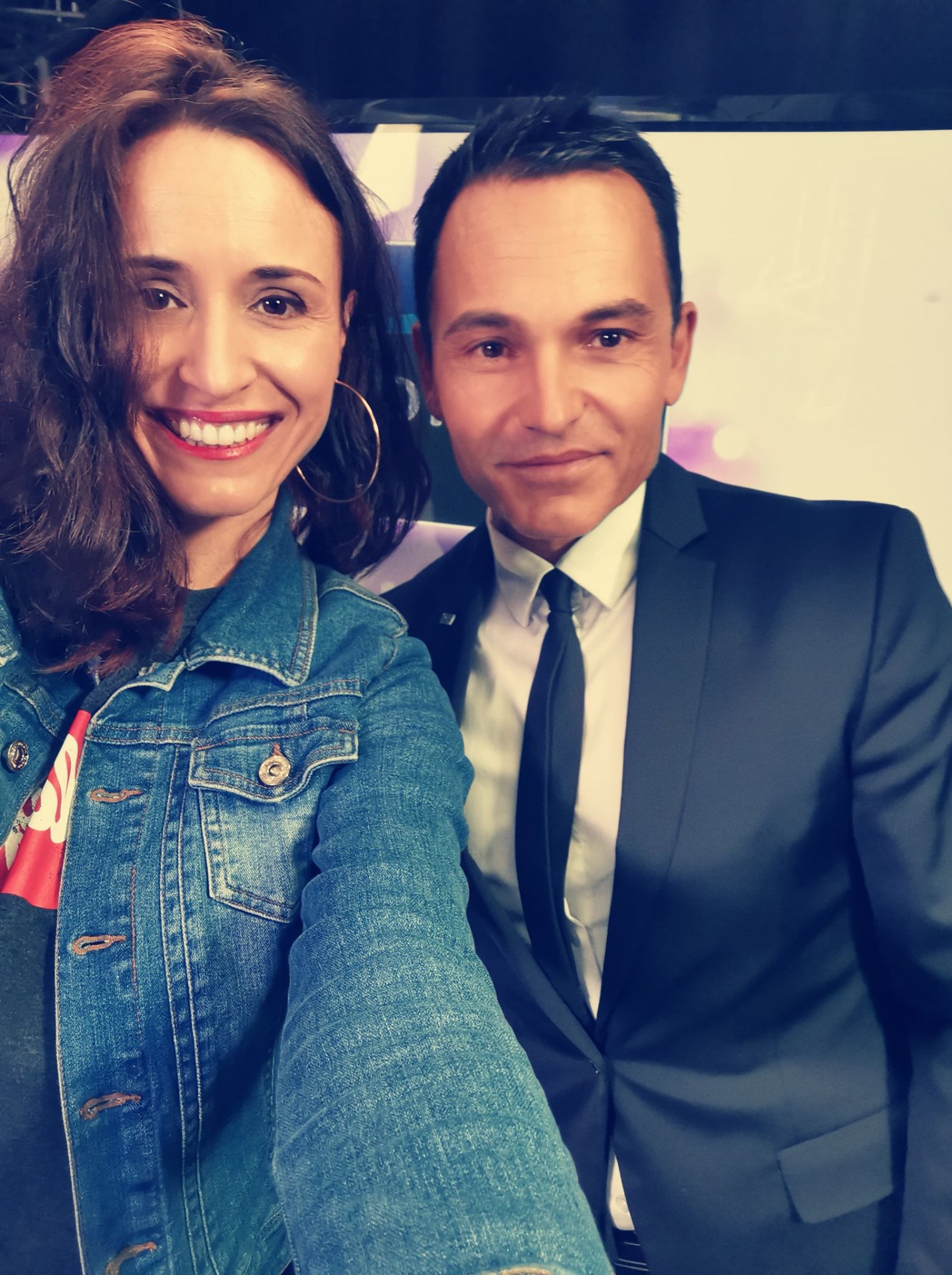 Petit selfie avec Davy après l'interview !