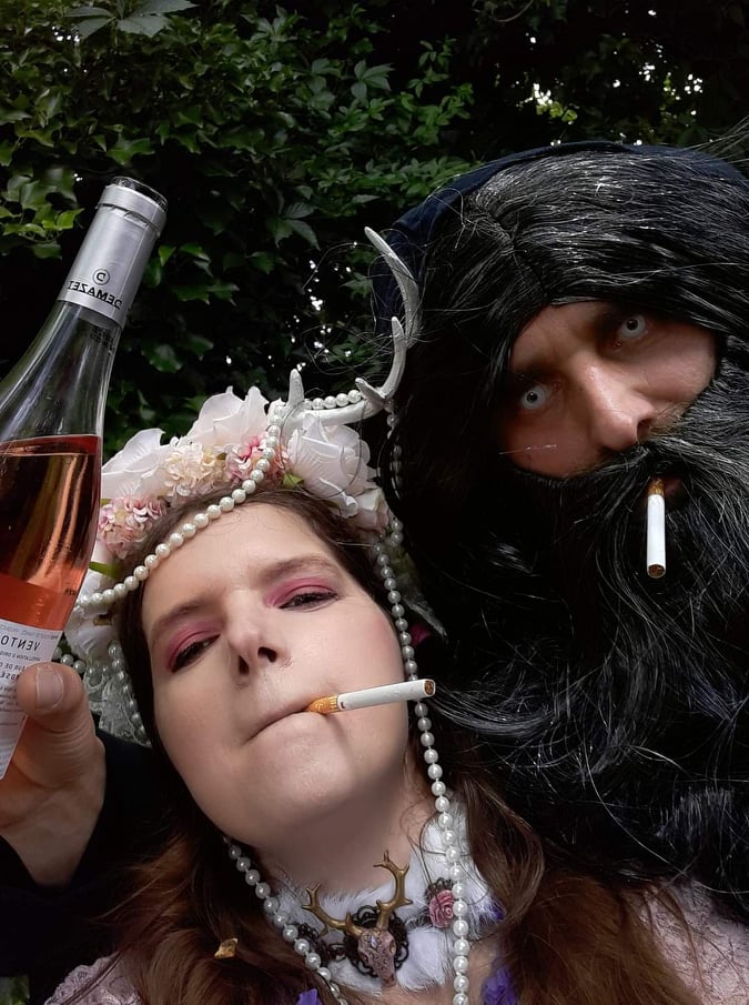 Chloé et Jean-Charles pour le jeu du selfie